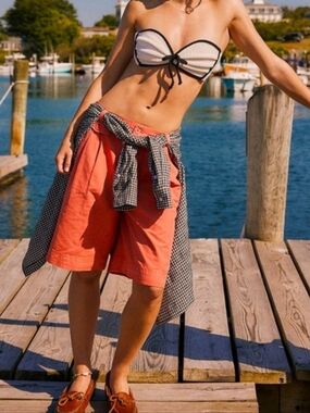 NWOT, "High Street Trouser Bermuda Shorts" By "Free People"